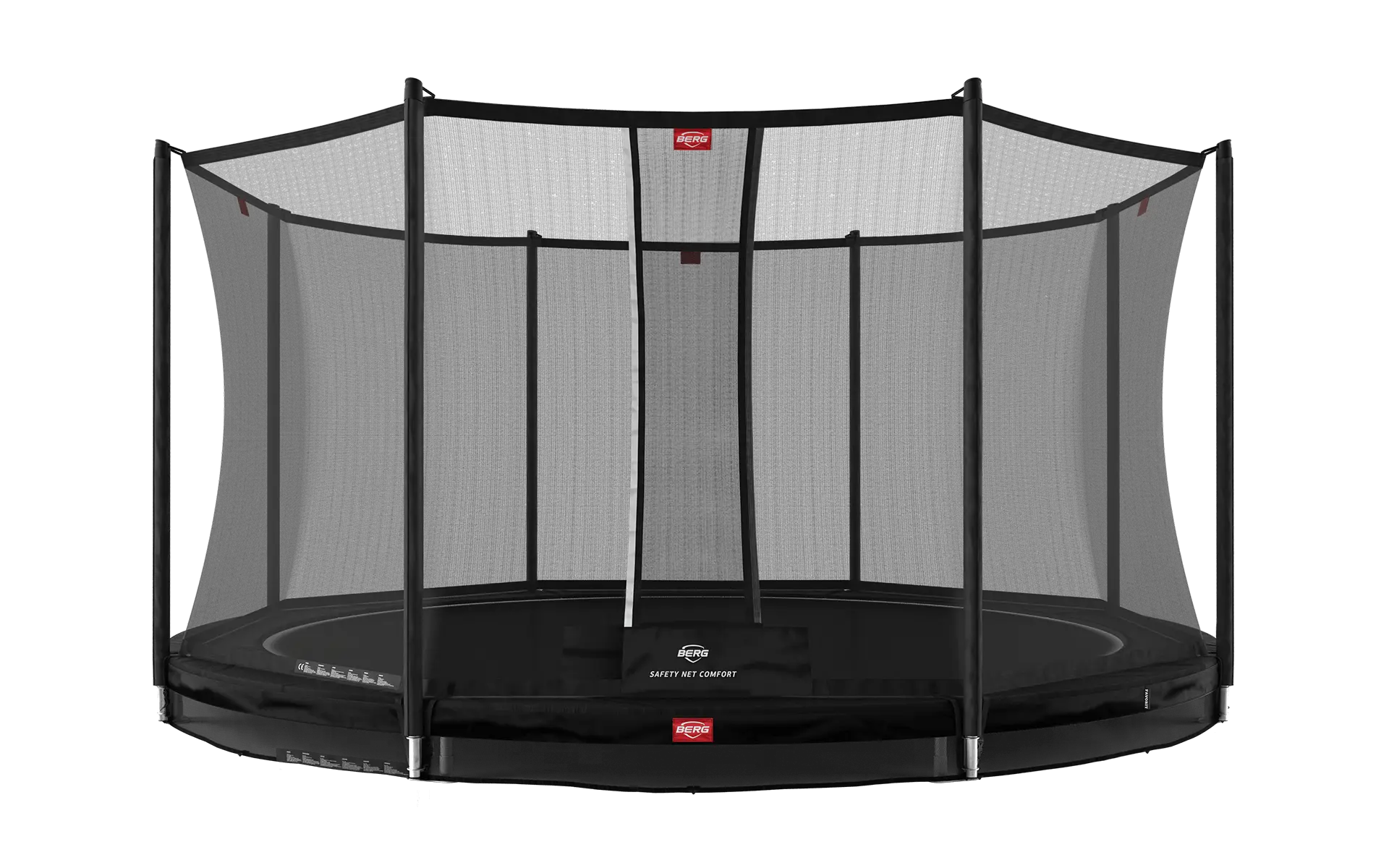 BERG Favorit InGround 430 Black + Sicherheitsnetz Comfort