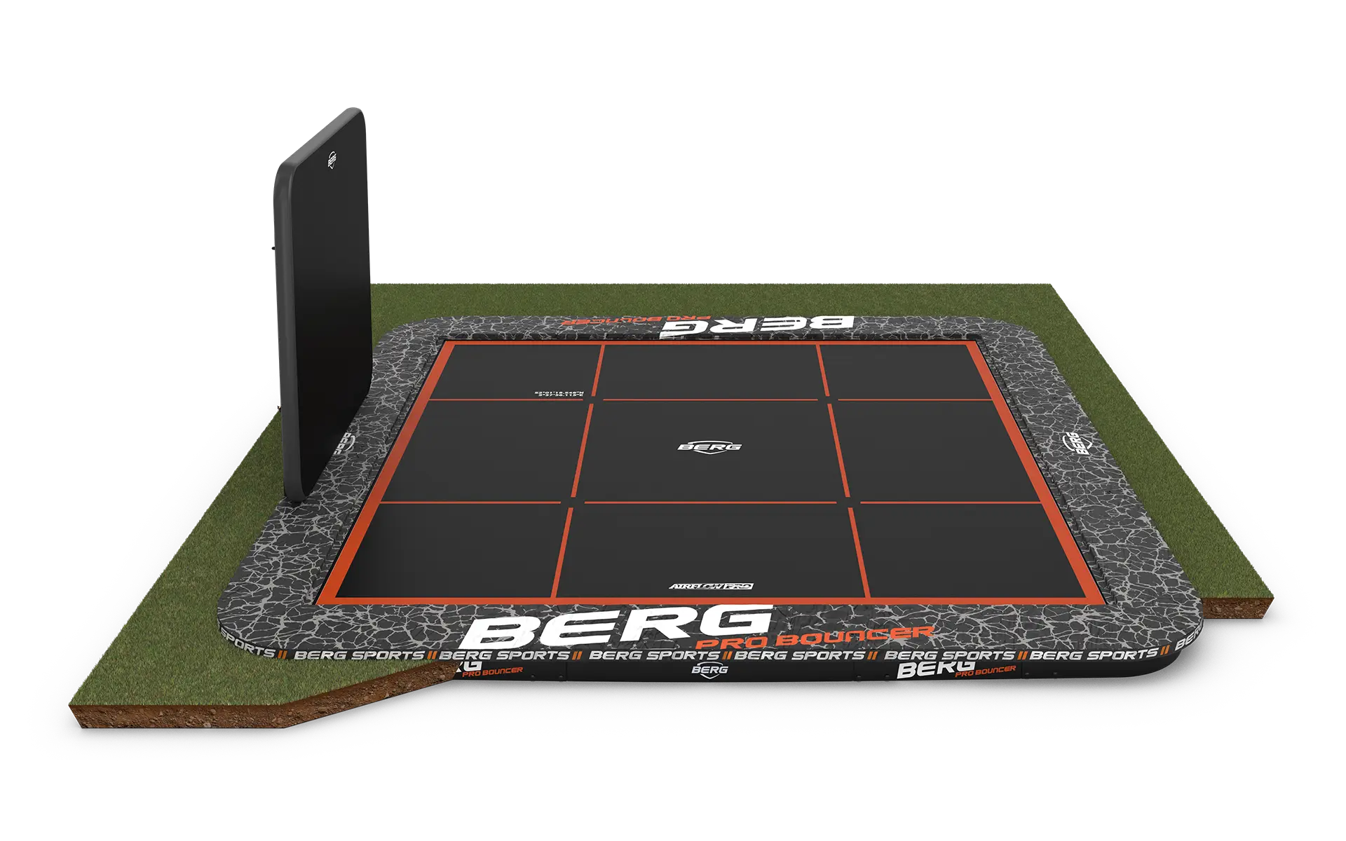 BERG SPORTS Ultim Pro Bouncer FlatGround 5x5 + AeroWall