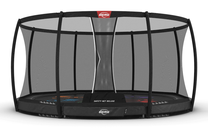 BERG Elite InGround 430 Grau Levels + Safety Net Deluxe