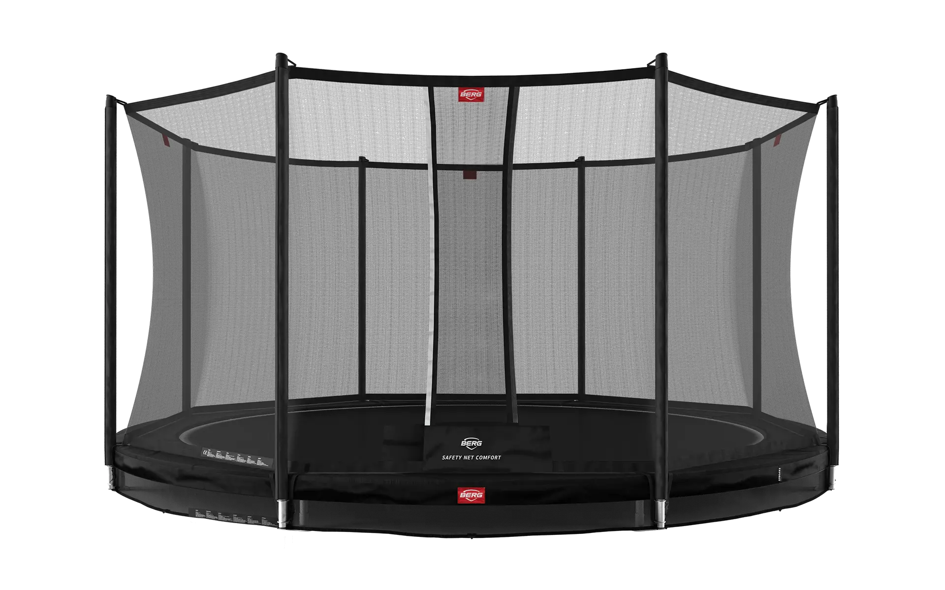 BERG Favorit InGround 380 Black + Sicherheitsnetz Comfort