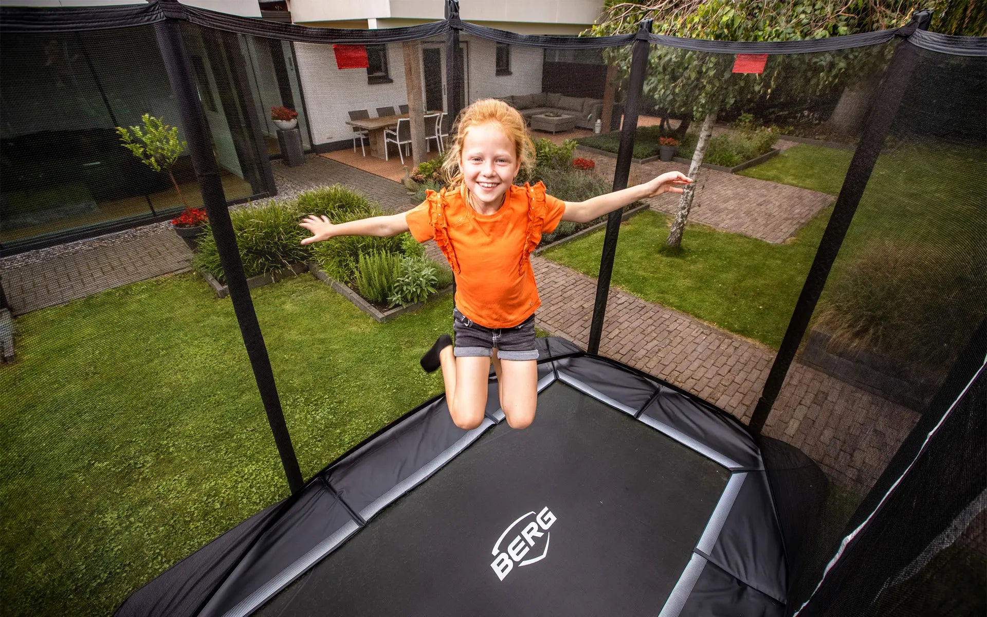 BERG Ultim Favorit InGround 330 Grey + Safety Net Comfort