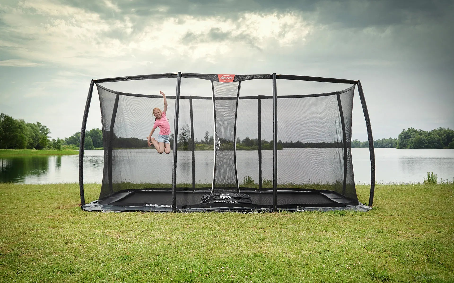 BERG Ultim Champion FlatGround 410 Grey + Safety Net DLX XL