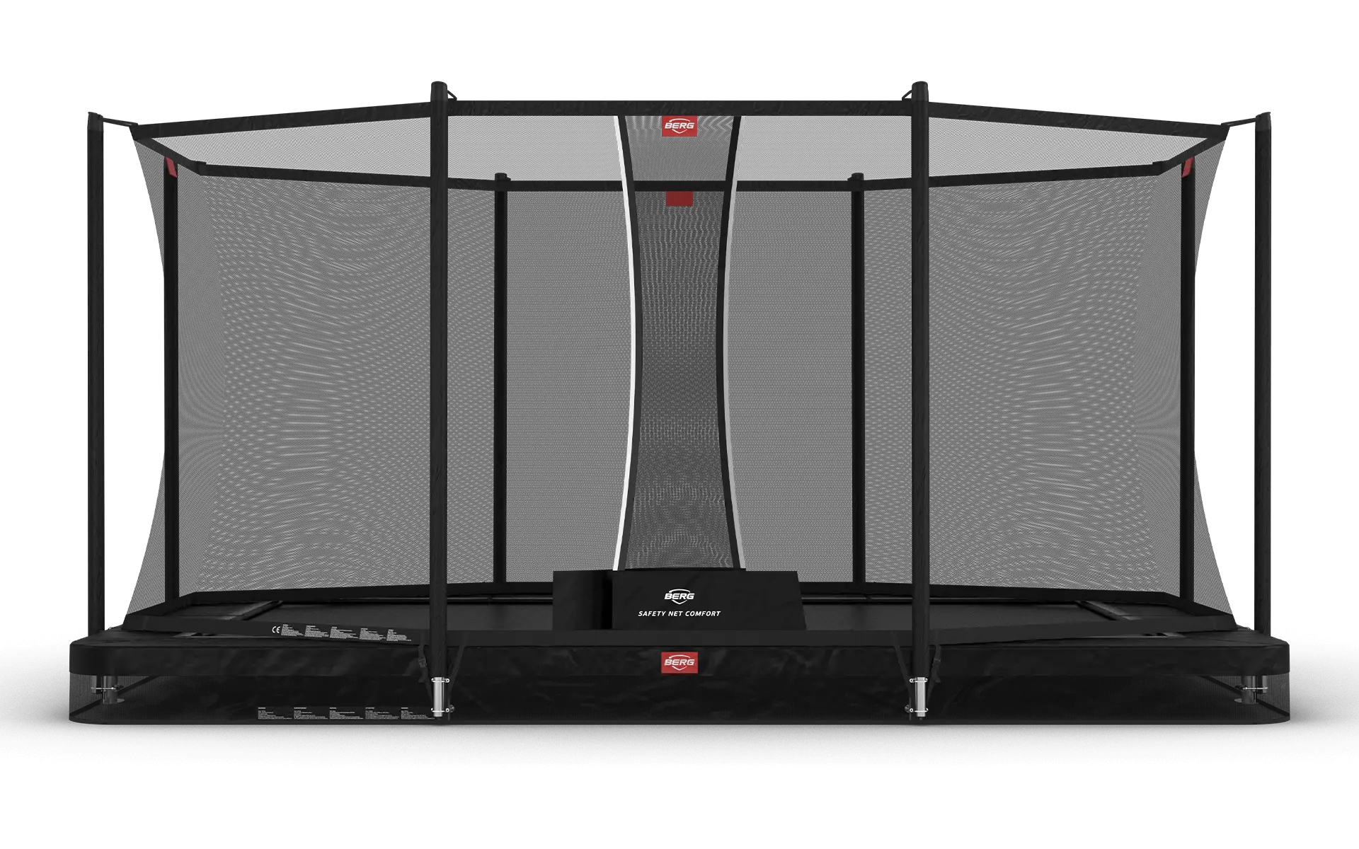 BERG Ultim Favorit InGround 410 Black + Safety Net Comfort