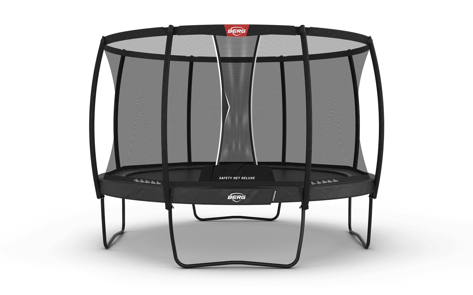 BERG Champion Regular 380 Grau + Sicherheitsnetz Deluxe