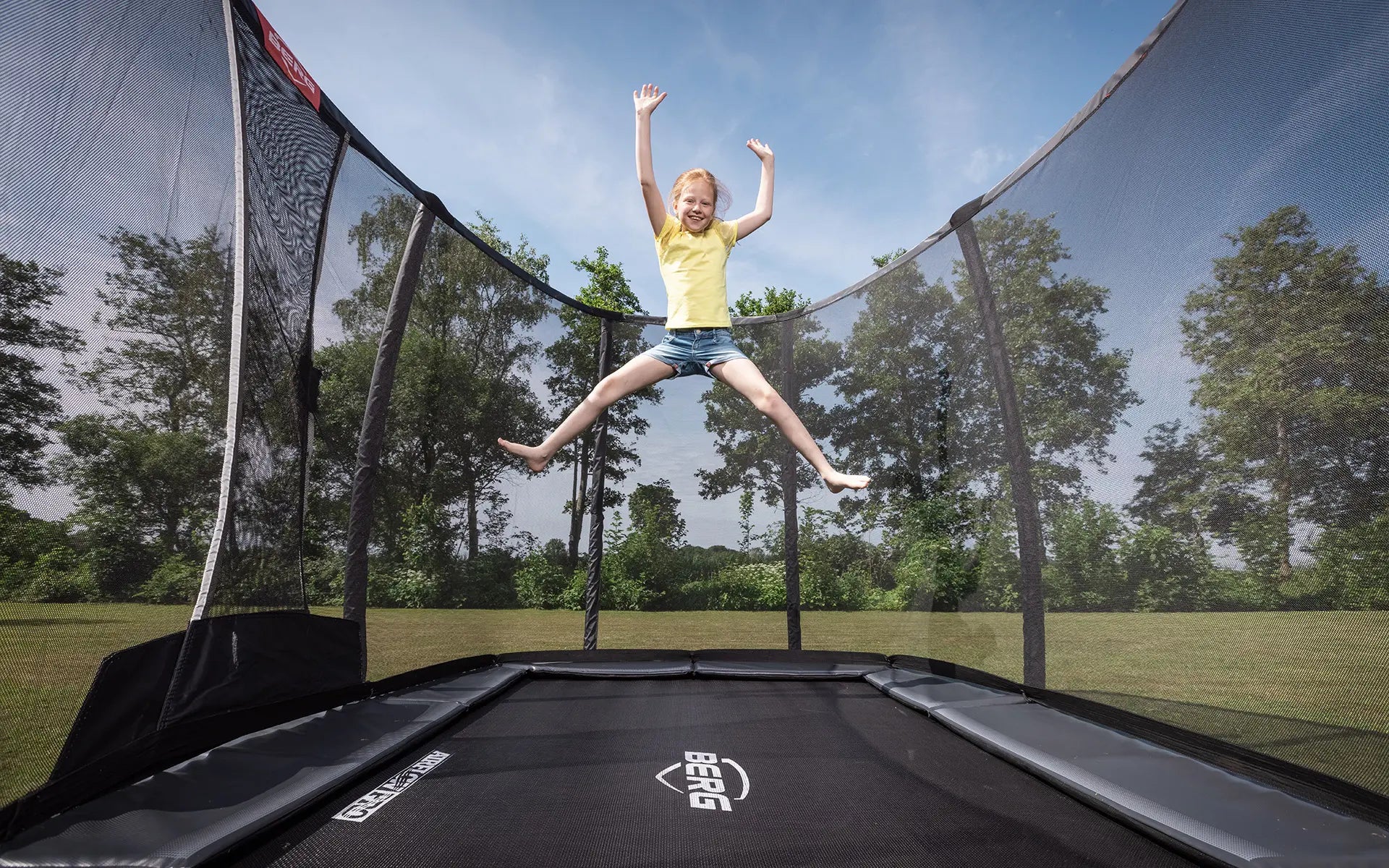 BERG Grand Champion InGround 520 Grau + Safety Net DLX XL